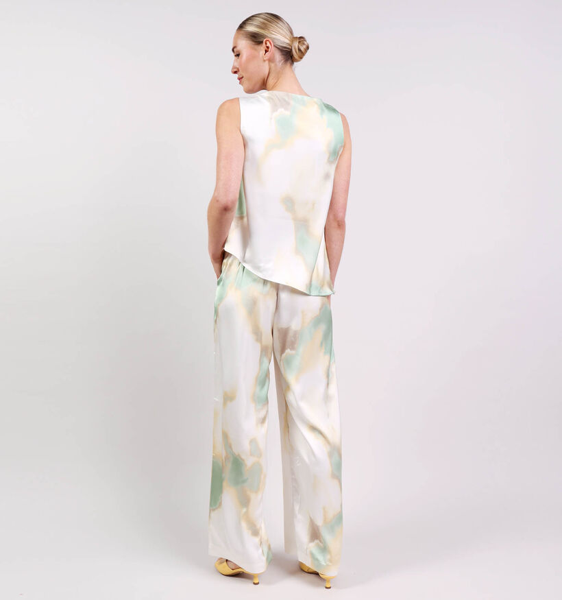Vero Moda Mandy Grace D&eacute;bardeur en Blanc/Vert pour femmes (374959)
