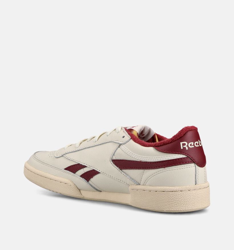 Reebok Club C Revenge Vintage Witte/Bordeaux Sneakers voor heren (381332) - geschikt voor steunzolen