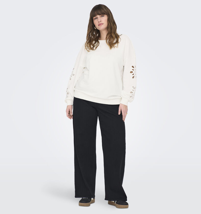 ONLY Carmakoma Winnie Witte Sweater voor dames (358227)