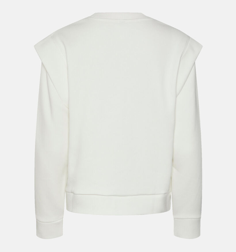 Pieces Janetta Sweatshirt en Blanc pour femmes (332349)