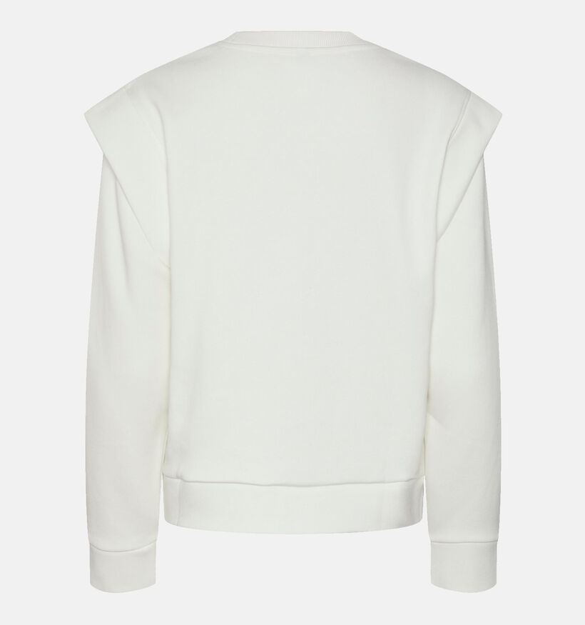 Pieces Janetta Sweatshirt en Blanc pour femmes (332349)