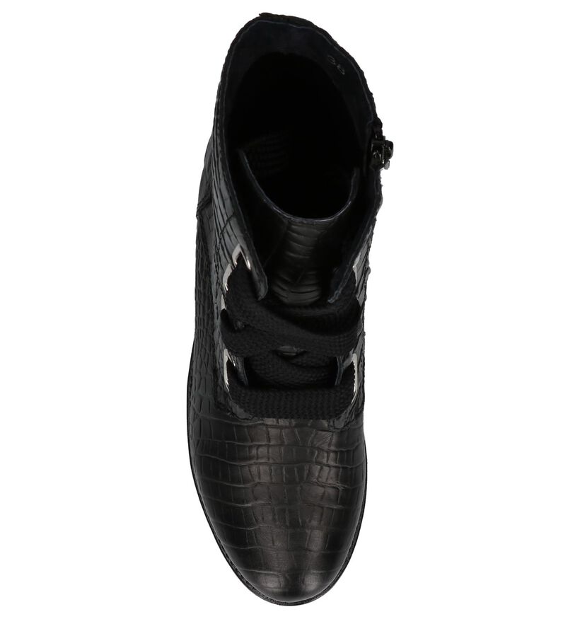 Miss Rose Bottines en Noir en cuir (203051)