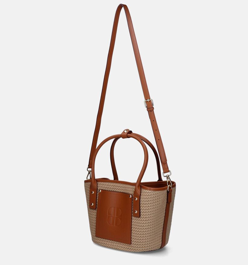 Laurent David Raffia 904 Sac à main en Beige pour femmes (342649)