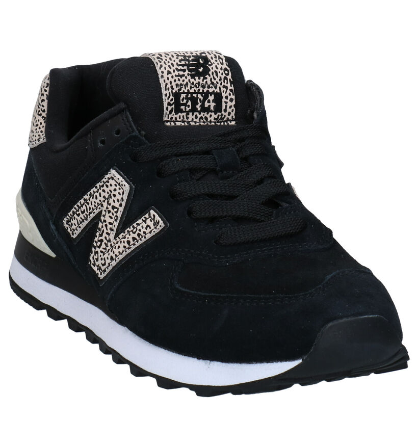 New Balance WL 574 Baskets en Vert pour femmes (349411) - pour semelles orthopédiques