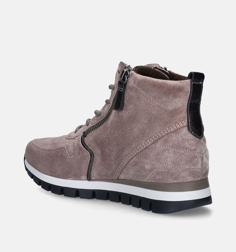 Gabor OptiFit Beige Hoge sneakers voor dames (344745) - geschikt voor steunzolen