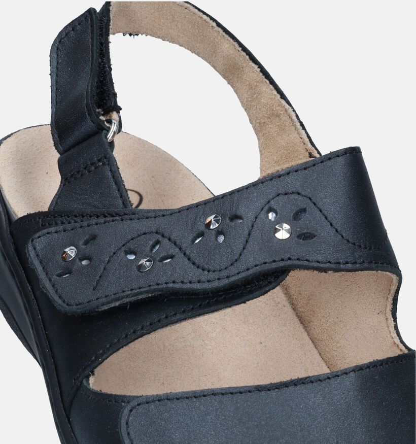Scholl Porzia Zwarte Sandalen voor dames (336792) - geschikt voor steunzolen