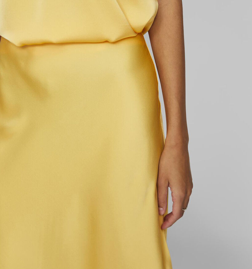 Vila Ravenna Jupe en satin en Jaune pour femmes (337639)