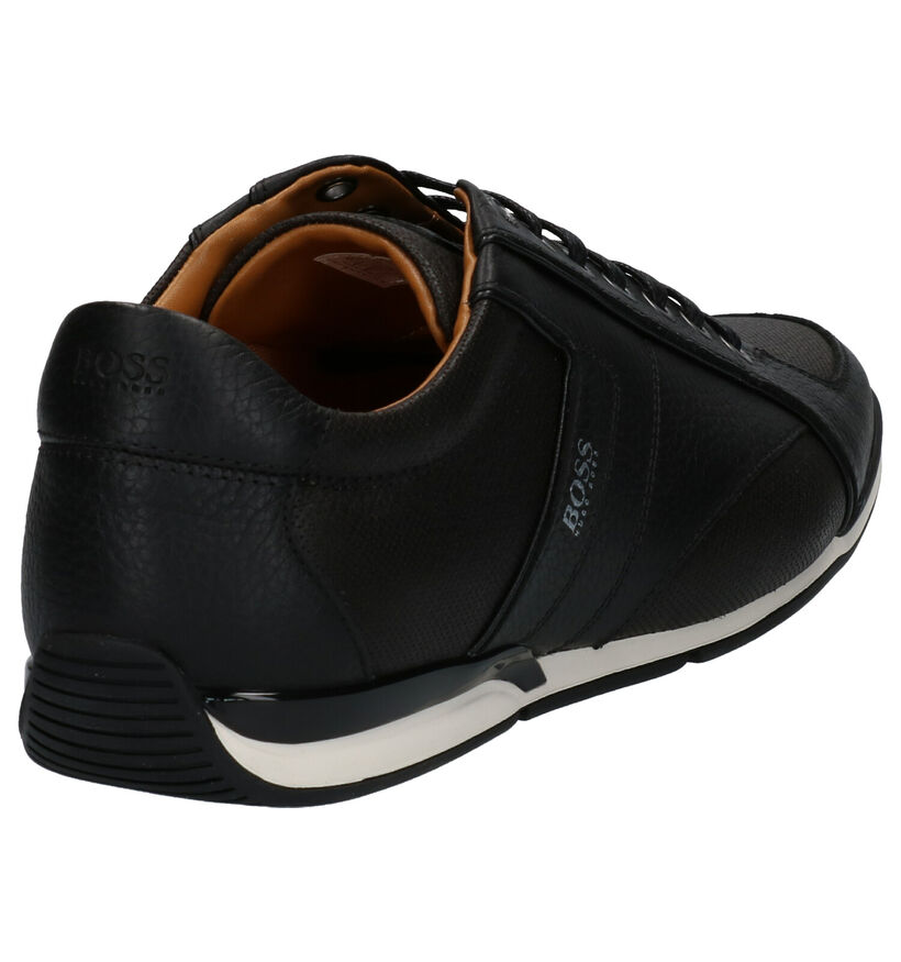 Hugo Boss Saturn Low Chaussures à lacets en Bleu en cuir (296451)