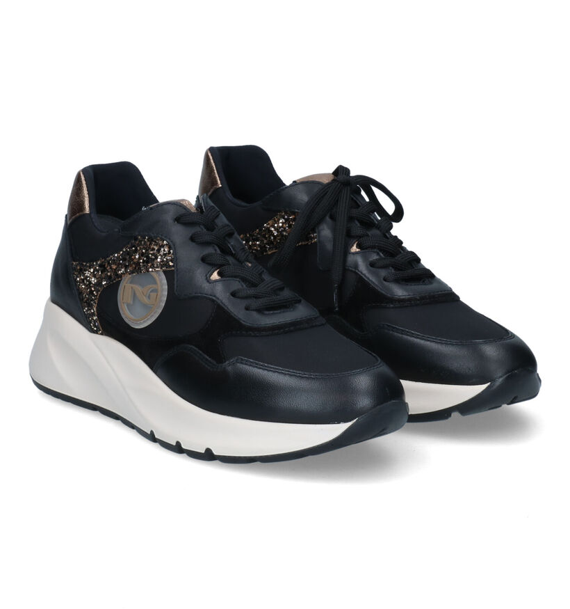 NeroGiardini Zwarte Sneakers in leer (314539)