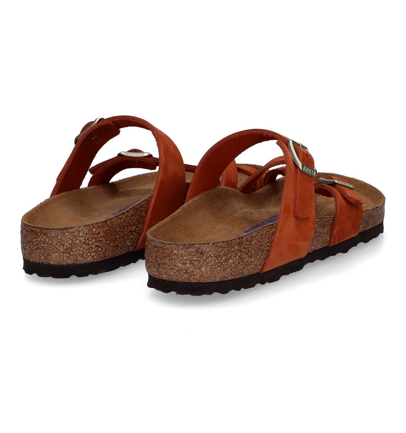 Birkenstock Mayari Tongs en Brun en nubuck (305613)