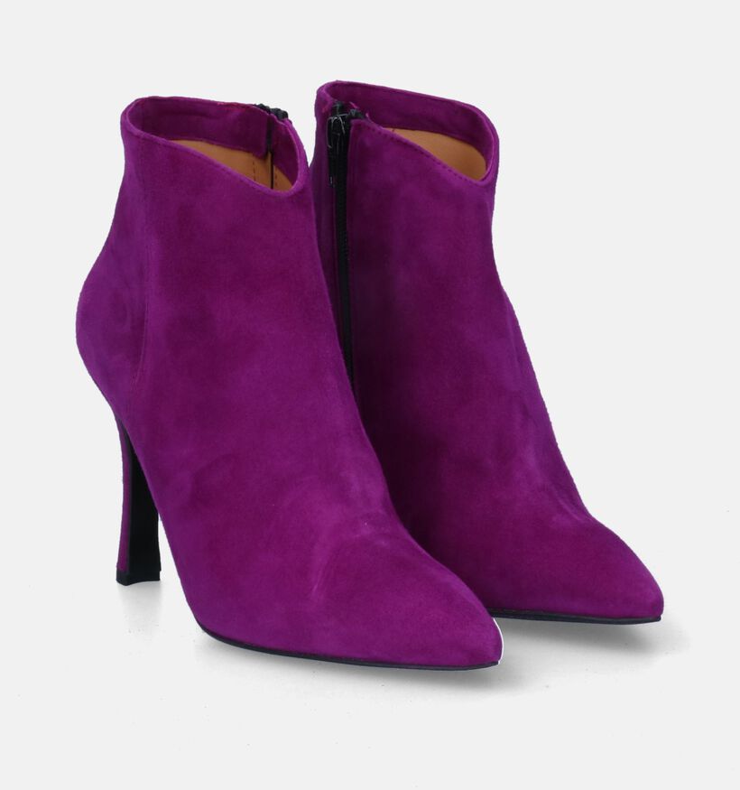 Cristian Daniel Bottines à talons en Violet clair (Lilas) pour femmes (317503)