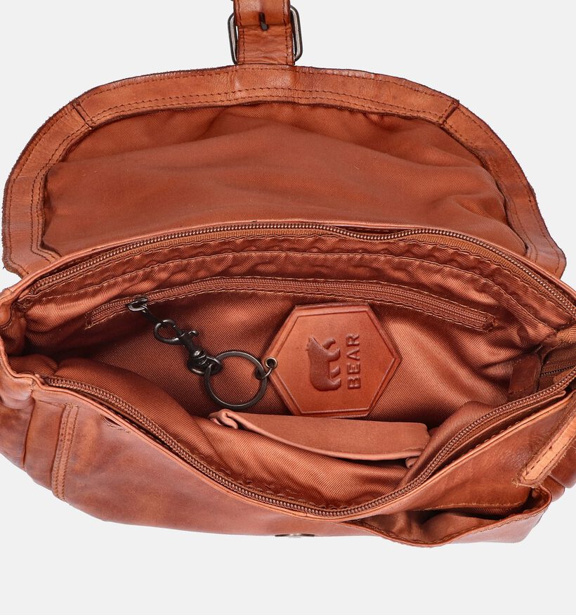 Bear Design Sac porté croisé en Cognac pour femmes (358869)
