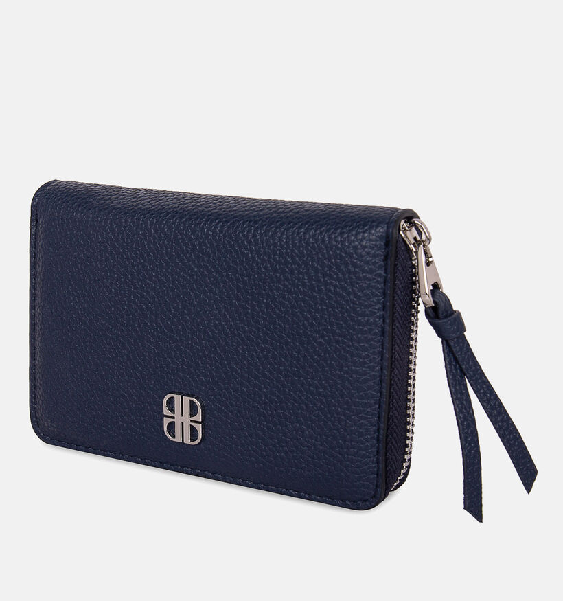 Laurent David Donkerblauwe Ritsportemonnee voor dames (374042)