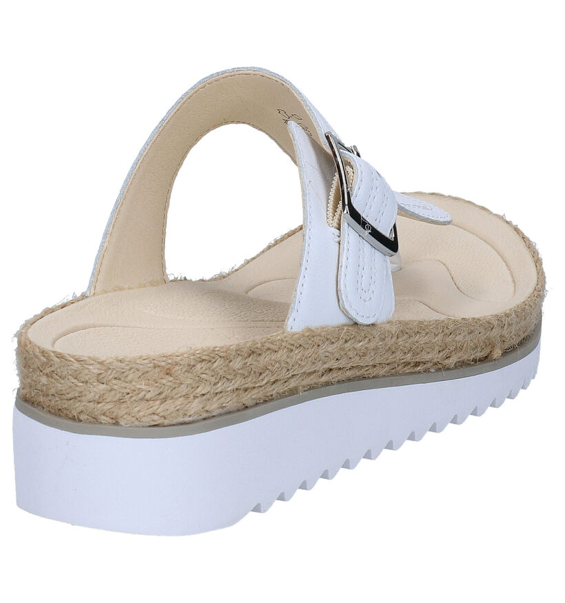 Gabor Best Fitting Witte Teenslippers in leer (271628)