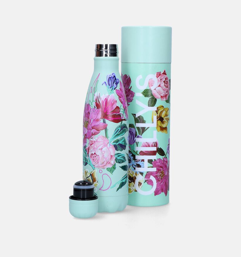 Chilly’s x Floral Art Attack Gourde en Vert 500ml pour filles, femmes (348989)