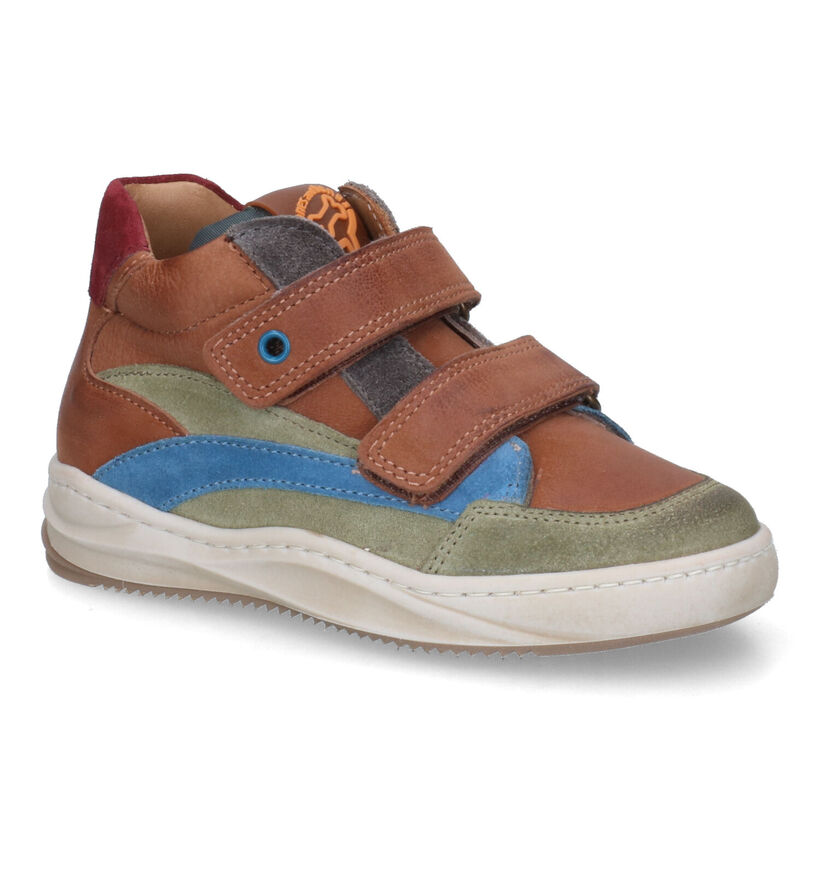 STONES and BONES Tanos Bottines en Cognac pour garçons (313860) - pour semelles orthopédiques