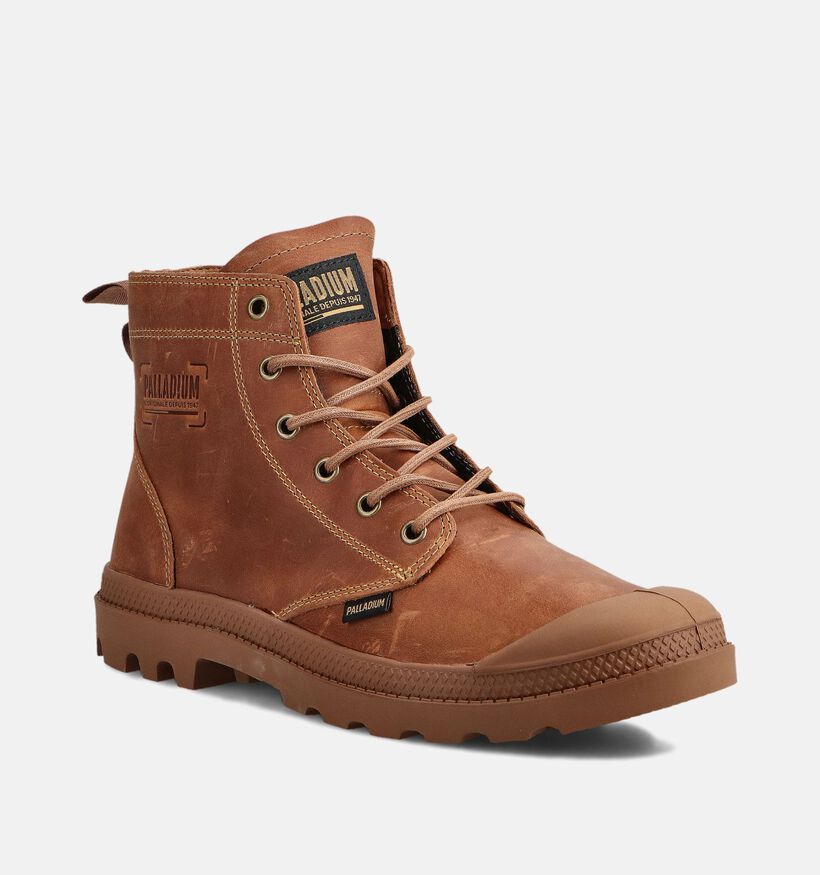 Palladium Pampa Zip Lth Legacy Cognac Veterboots voor heren (362108) - geschikt voor steunzolen