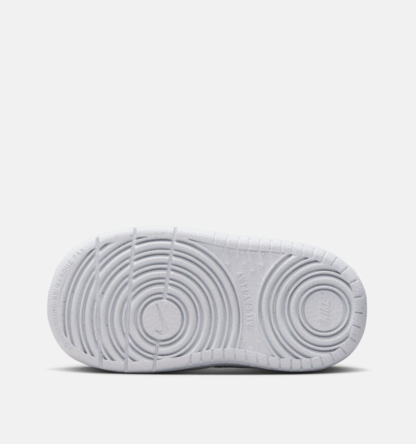 Nike Court Borough 2 Witte/Groene Sneakers voor jongens, meisjes (359840)