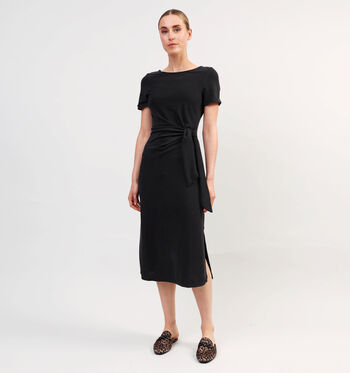 Midi jurk zwart