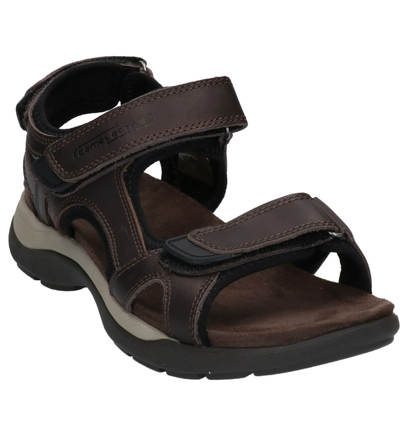 Camel Active Sandales en Brun foncé en cuir (271304)