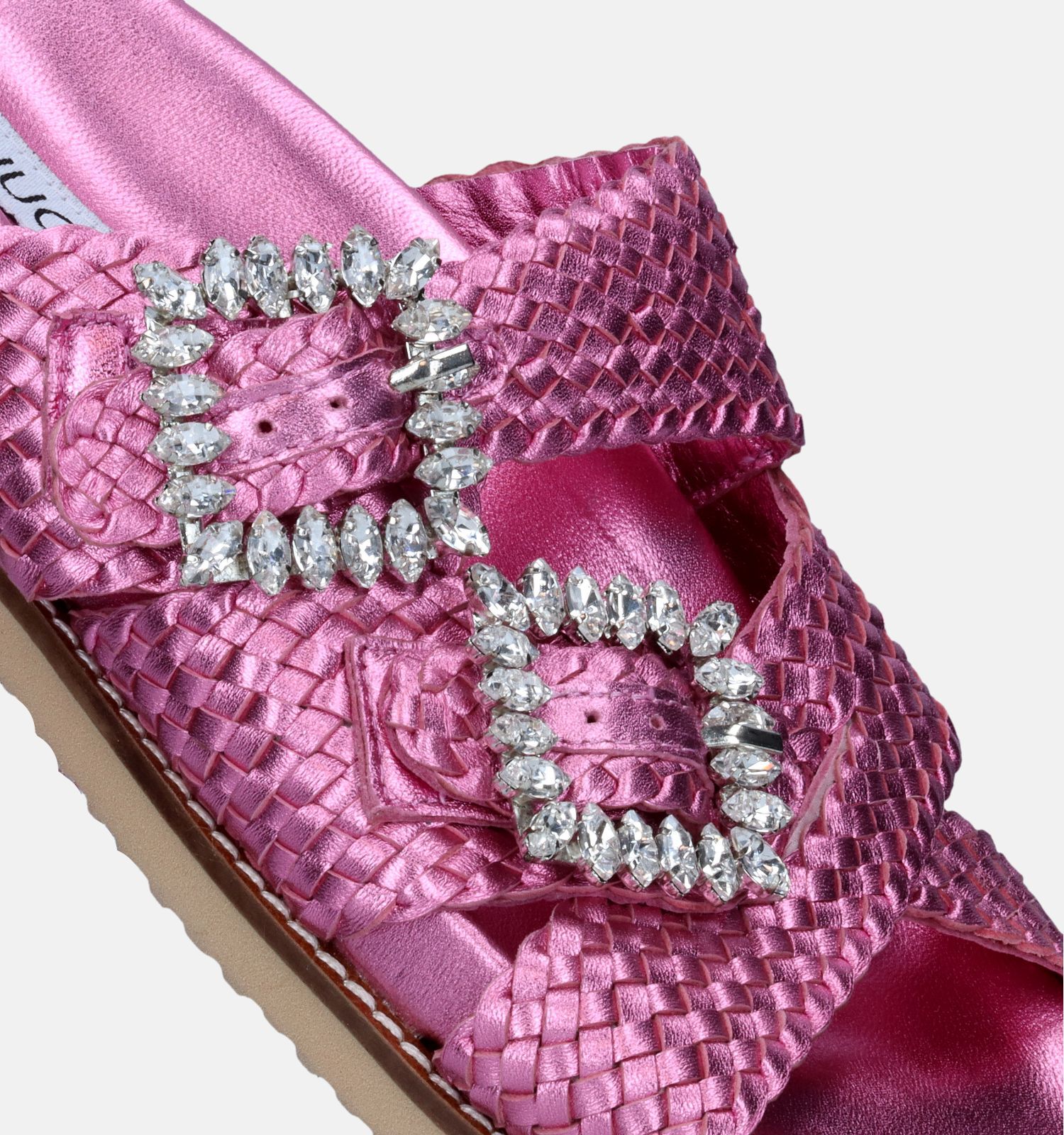 Inuovo Nu pieds plates en Rose Femmes Nu pieds en ligne sur TORFS.BE