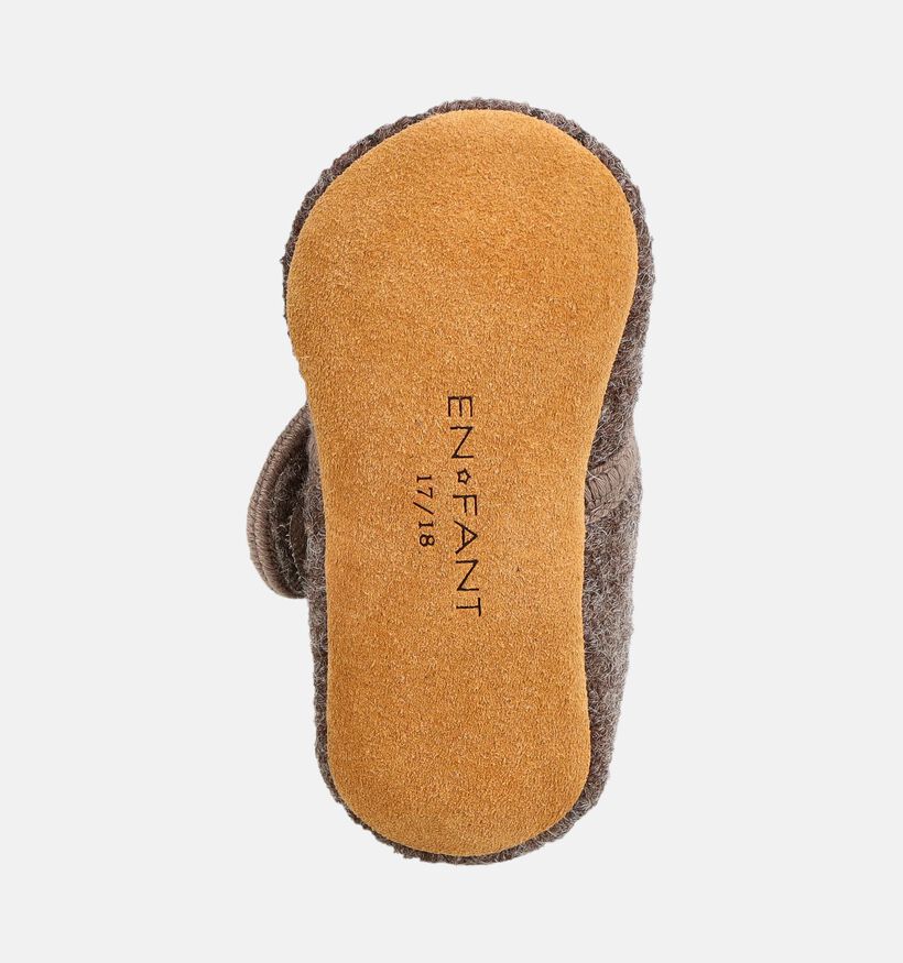 Enfant Chocolate Brown Panda Bruine Babypantoffels voor jongens (379546)