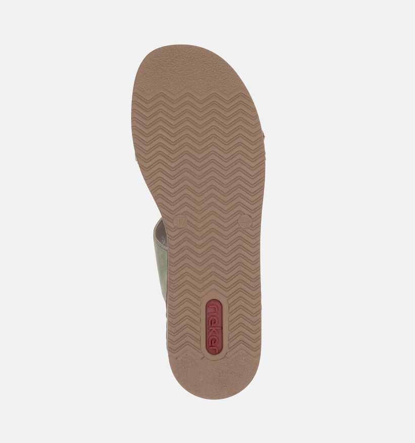Rieker Kaki Slippers met Sleehak voor dames (354944)
