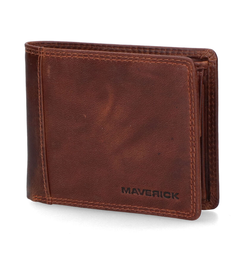 Maverick Bruine Portefeuille voor heren (358807)