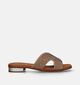 Oh My Sandals Nu-pieds plates en Or pour femmes (340082)