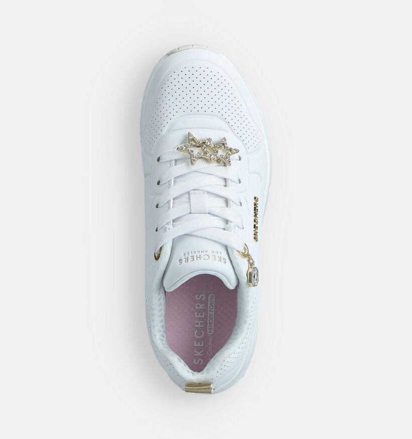 Skechers Uno Gen1 Trend Witte Sneakers voor meisjes (367554) - geschikt voor steunzolen