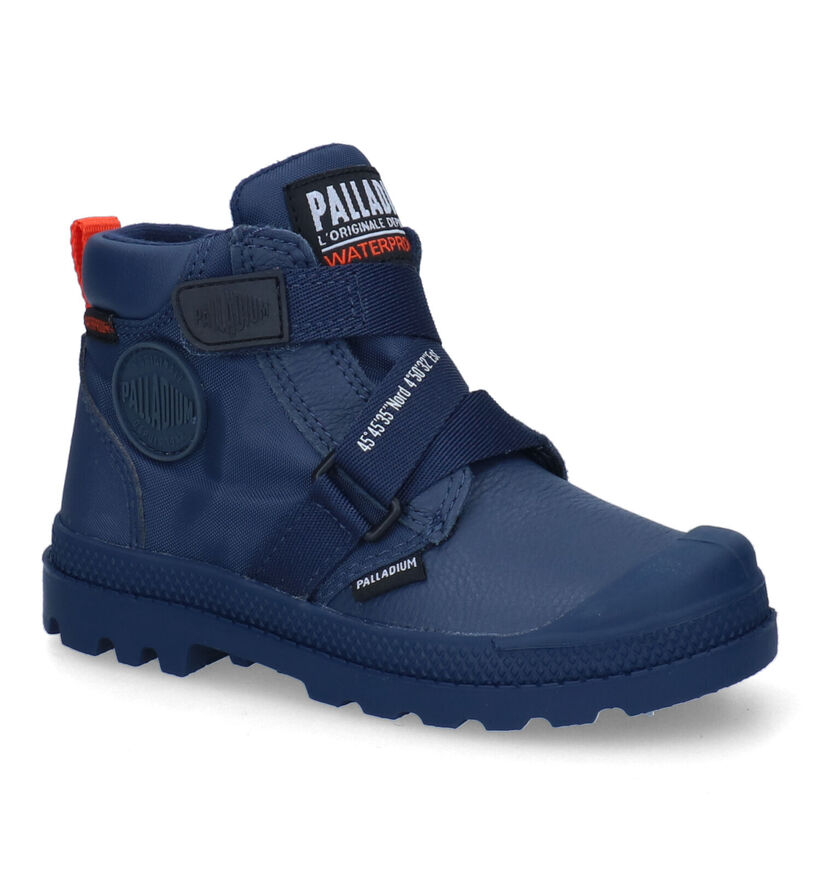 Palladium Pampa Zwarte Boots voor jongens (312974) - geschikt voor steunzolen