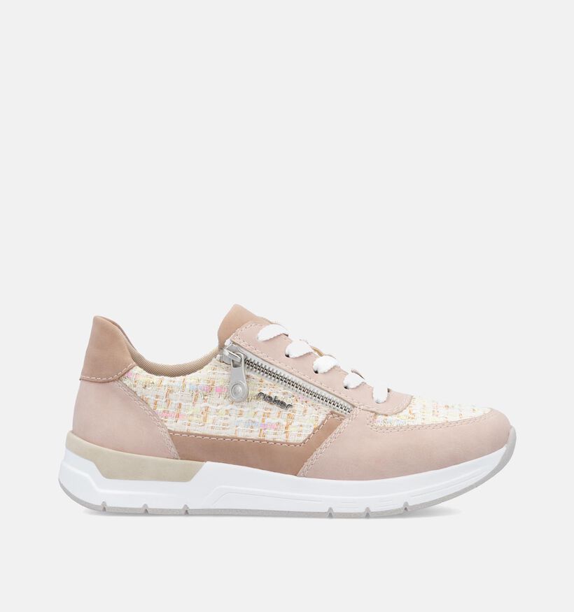 Rieker Baskets casual en Rose pour femmes (351241) - pour semelles orthopédiques