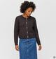 Fransa Bela Donkerbruine Cardigan voor dames (379936)