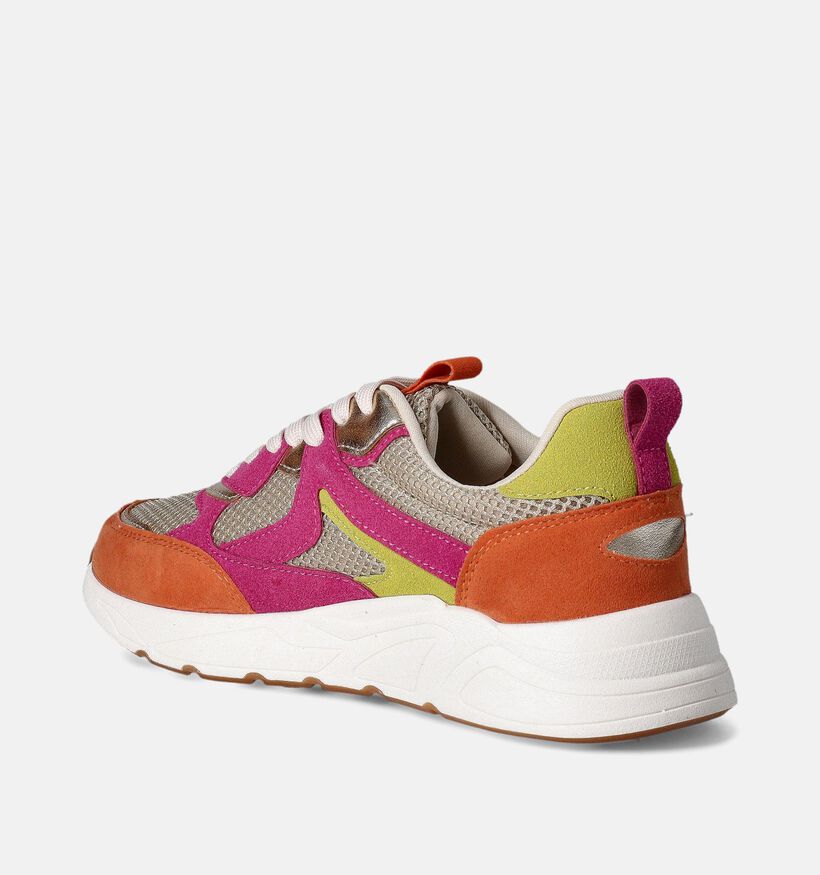 Posh by Poelman Baskets casual en Rose pour femmes (353728) - pour semelles orthopédiques
