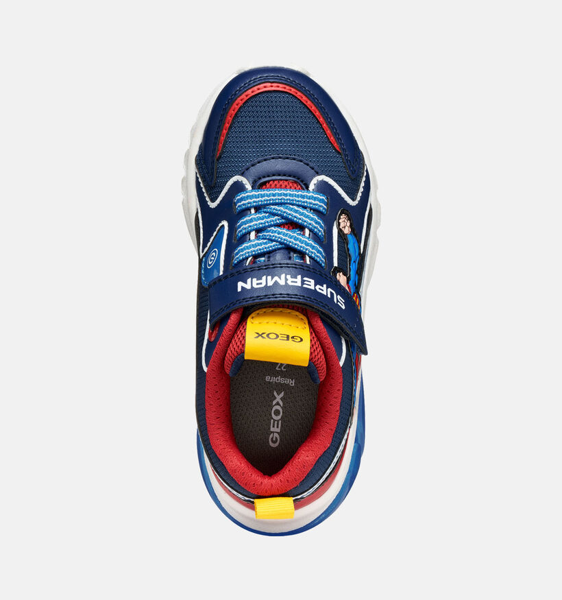 Geox Ciberdron Superman Sneakers Blauw voor jongens (361939) - geschikt voor steunzolen