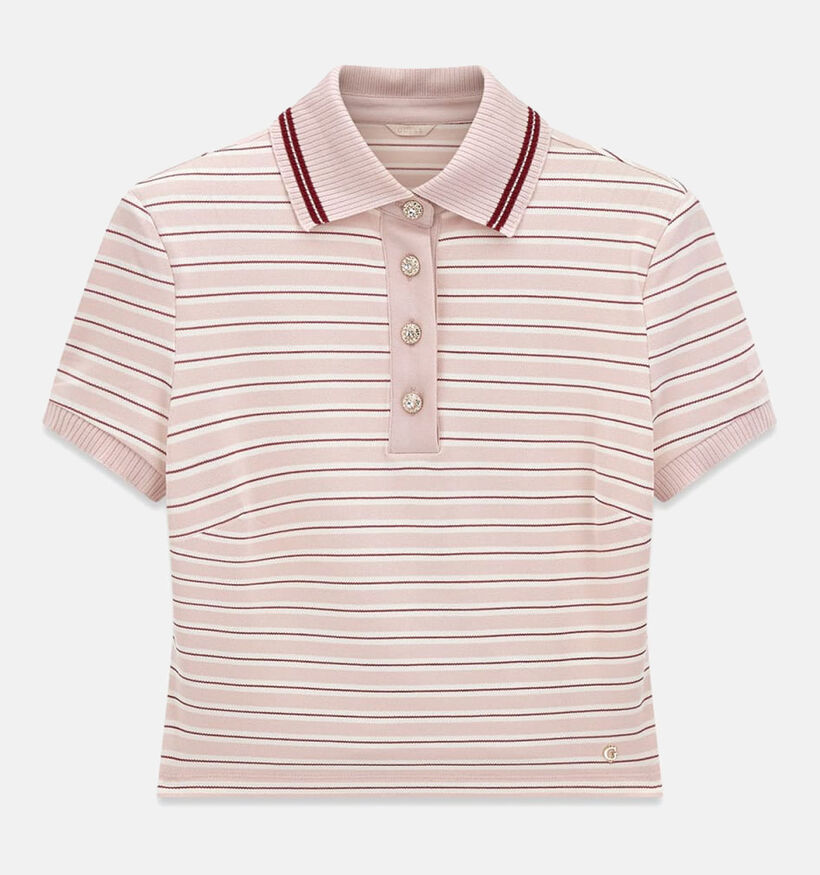 Guess Polo Lichtroze T-shirt voor dames (375889)