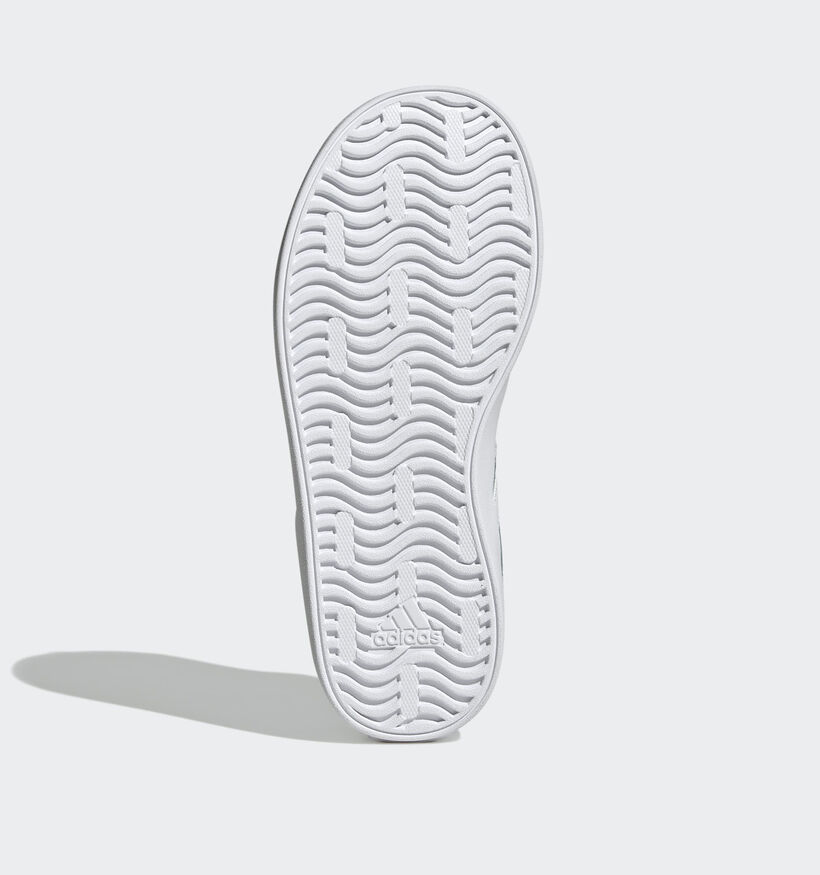 adidas VL Court 3.0 Baskets en Vert pour filles, gar&ccedil;ons (365439) - pour semelles orthop&eacute;diques