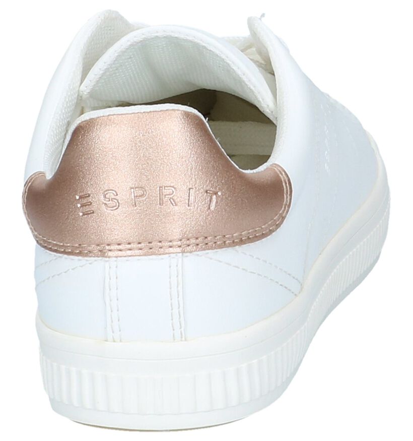 Lage Sneakers Wit Esprit Sonetta Met in imitatieleer (243863)