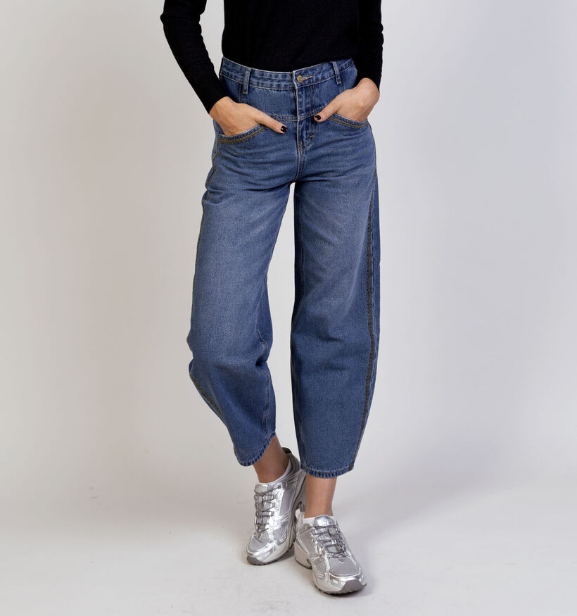 Rue Mazarine Joely Cropped Jeans en Bleu pour femmes (365516)