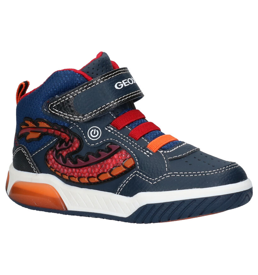 Geox Inek Baskets en Bleu en simili cuir (254511)