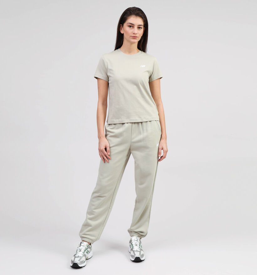 New Balance T-shirt en Vert pour femmes (354023)
