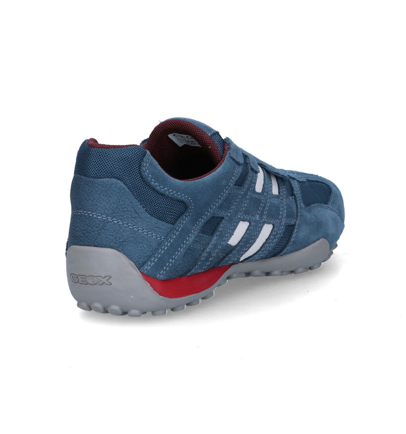 Geox Uomo Blauwe Instappers in daim (326763)