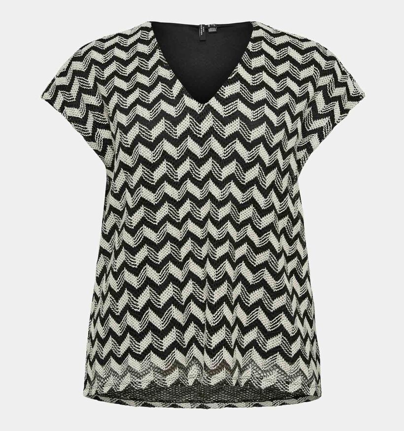 Vero Moda Curve Tikka Zwarte T-shirt voor dames (375032)