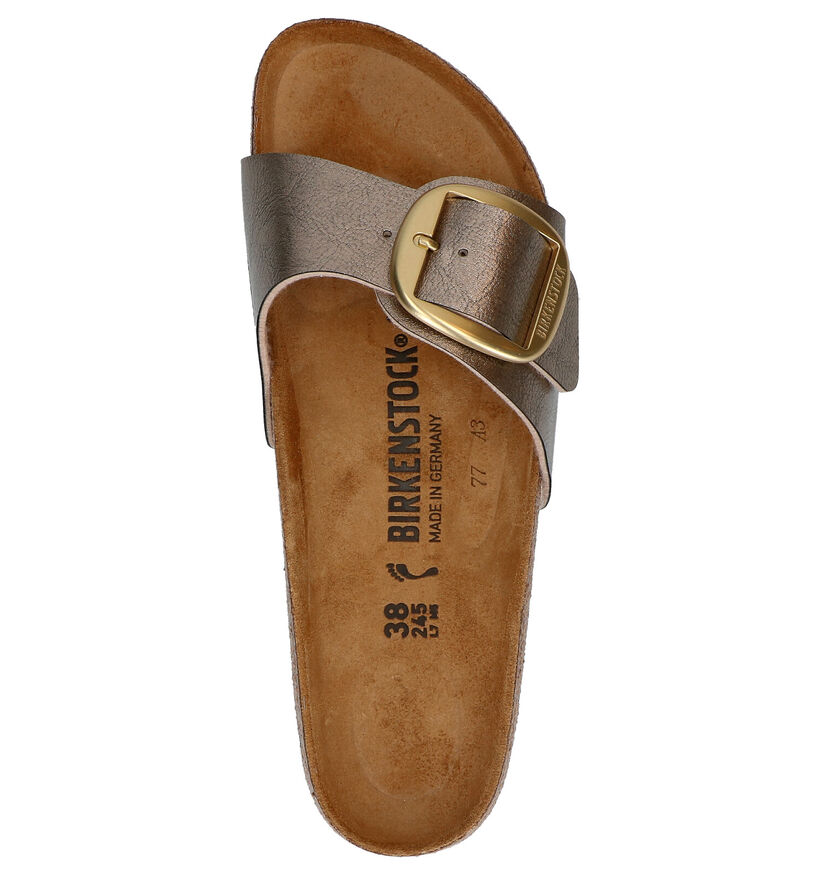 Birkenstock Madrid Birko-Flor Zwarte Slippers voor dames (338048)