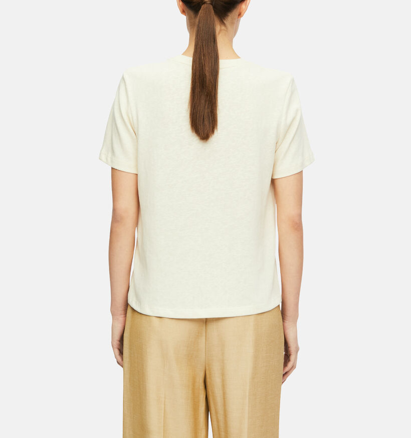comma Beige T-shirt voor dames (375080)