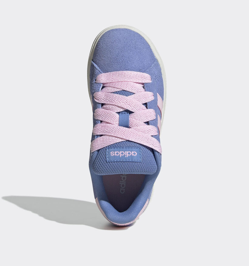adidas Grand Court 00s Baskets en Bleu/Rose pour filles (365406) - pour semelles orthopédiques
