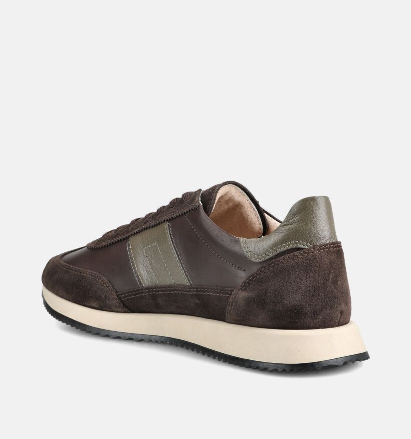 NeroGiardini Chaussures plates en Brun fonc&eacute; pour hommes (382163) - pour semelles orthop&eacute;diques