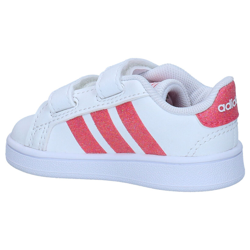 adidas Grand Court I Baskets en Blanc en simili cuir (311536)