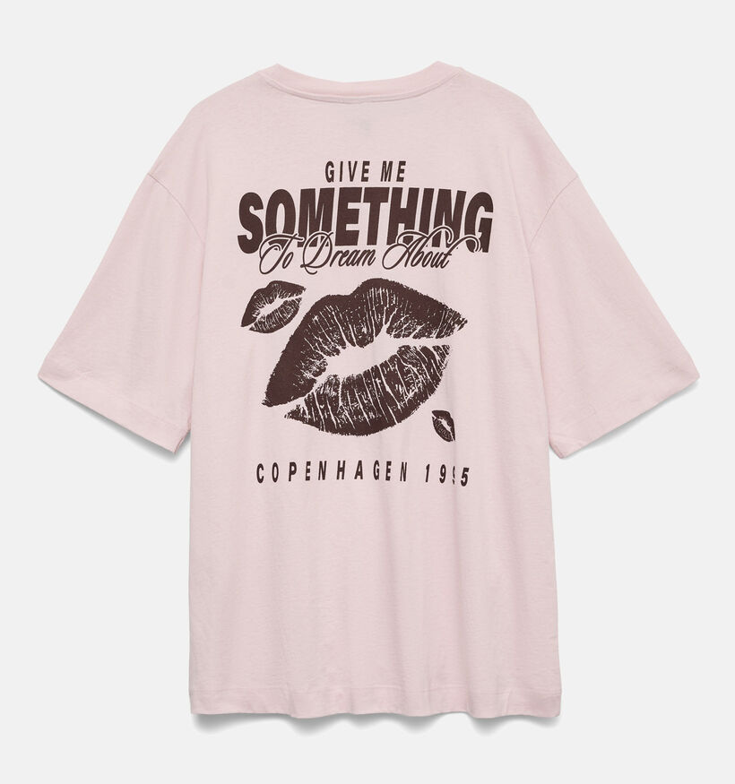 Vero Moda Laura Oversized Roze T-shirt voor dames (365846)