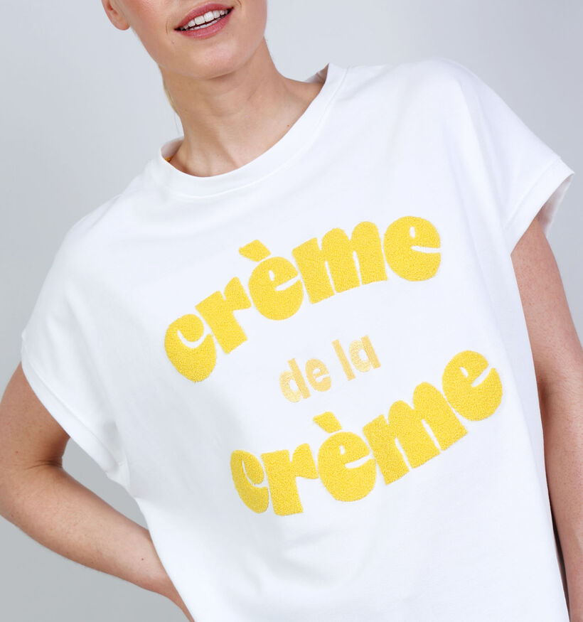 The Shirt Project Cr&egrave;me de la Cr&egrave;me Ecru T-shirt voor dames (374351)
